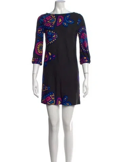 Pre-owned Tibi Silk Mini Dress In Black
