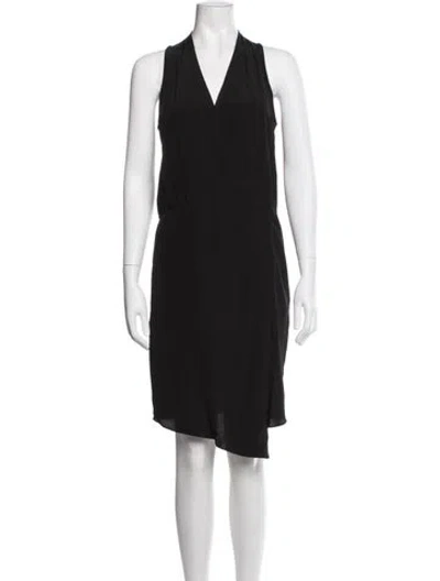 Pre-owned Tibi Silk Mini Dress In Black