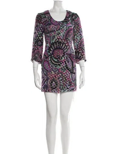 Pre-owned Tibi Silk Mini Dress In Black