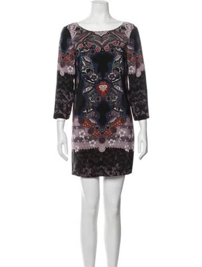 Pre-owned Tibi Silk Mini Dress In Black