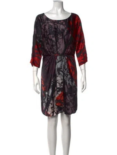 Pre-owned Tibi Silk Mini Dress In Black