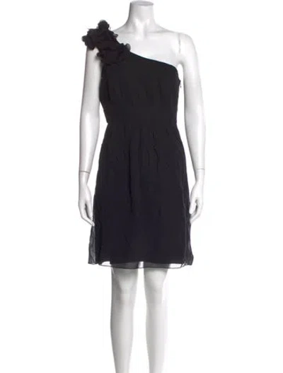 Pre-owned Tibi Silk Mini Dress In Black