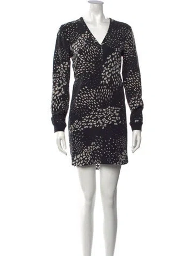 Pre-owned Tibi Silk Mini Dress In Black