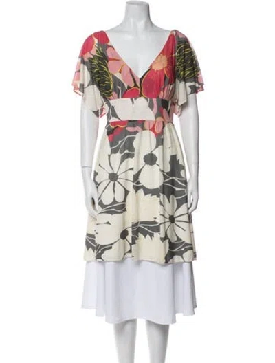 Pre-owned Tibi Silk Mini Dress In Blue