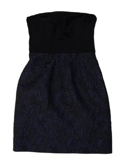 Pre-owned Tibi Silk Mini Dress In Blue