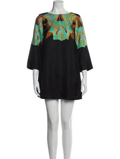 Pre-owned Tibi Silk Mini Dress In Blue
