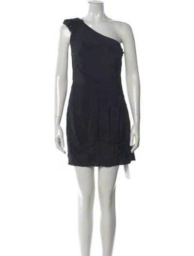 Pre-owned Tibi Silk Mini Dress In Blue