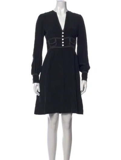 Pre-owned Tibi Silk Mini Dress In Blue