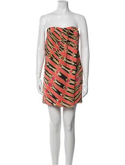 Pre-owned Tibi Silk Mini Dress In Multi