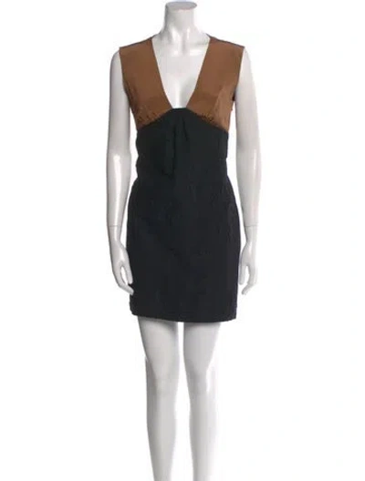 Pre-owned Tibi Silk Mini Dress In Multi