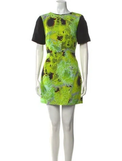 Pre-owned Tibi Silk Mini Dress In Multi