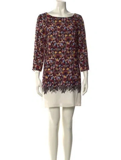 Pre-owned Tibi Silk Mini Dress In Multi