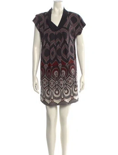Pre-owned Tibi Silk Mini Dress In Multi