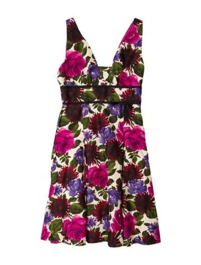 Pre-owned Tibi Silk Mini Dress In Multi