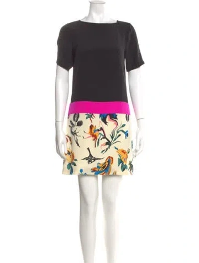 Pre-owned Tibi Silk Mini Dress In Multi
