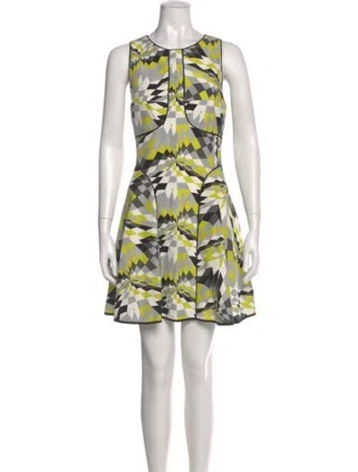 Pre-owned Tibi Silk Mini Dress In Neutral