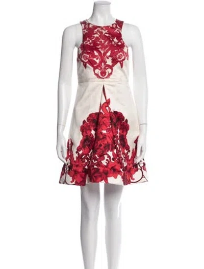 Pre-owned Tibi Silk Mini Dress In Neutral