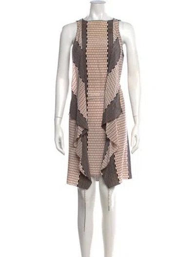 Pre-owned Tibi Silk Mini Dress In Neutrals