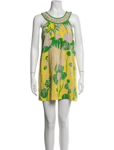 Pre-owned Tibi Silk Mini Dress In Neutrals