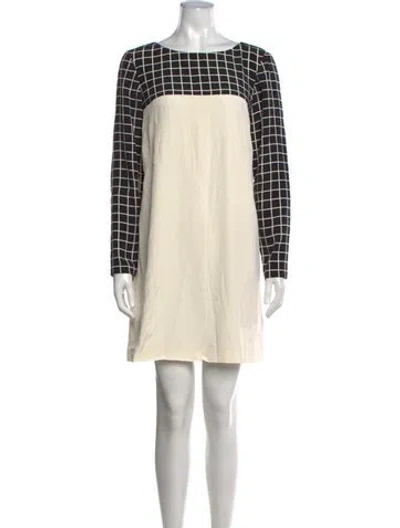 Pre-owned Tibi Silk Mini Dress In Neutrals