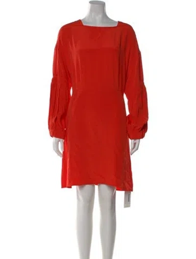 Pre-owned Tibi Silk Mini Dress In Orange