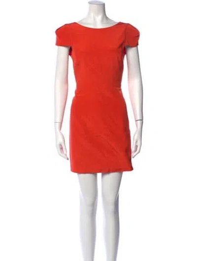 Pre-owned Tibi Silk Mini Dress In Orange
