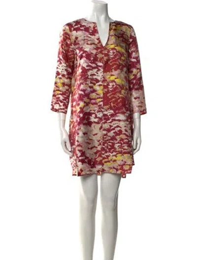 Pre-owned Tibi Silk Mini Dress In Pink