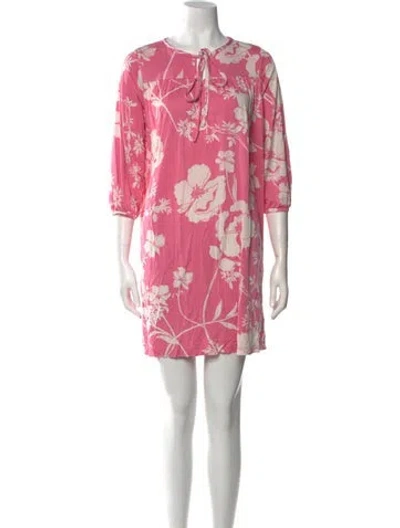 Pre-owned Tibi Silk Mini Dress In Pink