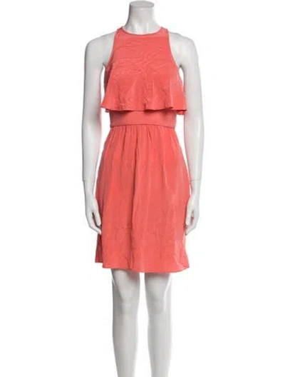 Pre-owned Tibi Silk Mini Dress In Pink