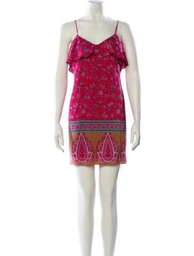 Pre-owned Tibi Silk Mini Dress In Pink