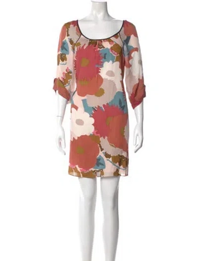 Pre-owned Tibi Silk Mini Dress In Pink