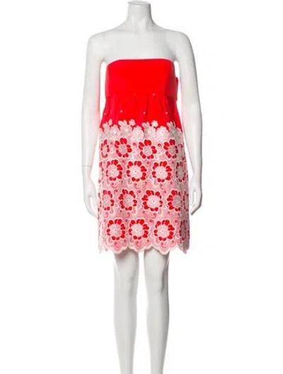 Pre-owned Tibi Silk Mini Dress In Pink
