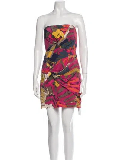 Pre-owned Tibi Silk Mini Dress In Pink