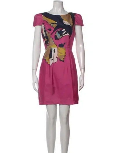 Pre-owned Tibi Silk Mini Dress In Pink