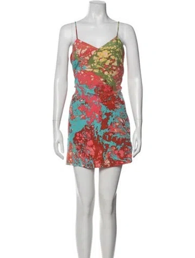 Pre-owned Tibi Silk Mini Dress In Pink