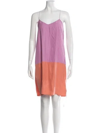 Pre-owned Tibi Silk Mini Dress In Pink