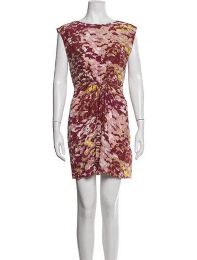 Pre-owned Tibi Silk Mini Dress In Pink