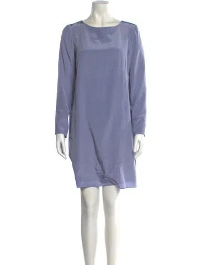 Pre-owned Tibi Silk Mini Dress In Purple