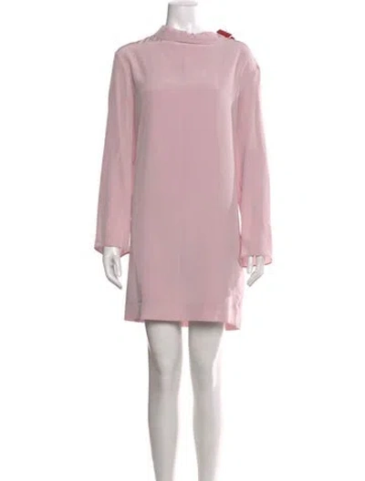 Pre-owned Tibi Silk Mini Dress In Purple
