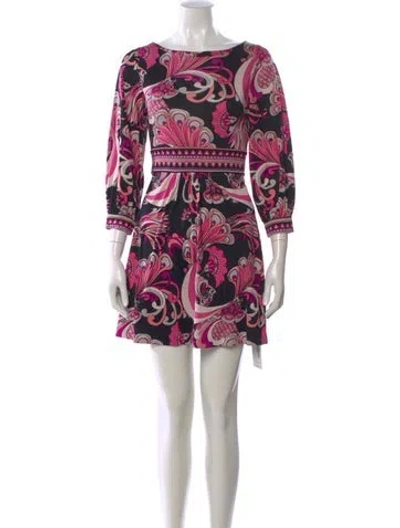 Pre-owned Tibi Silk Mini Dress In Purple