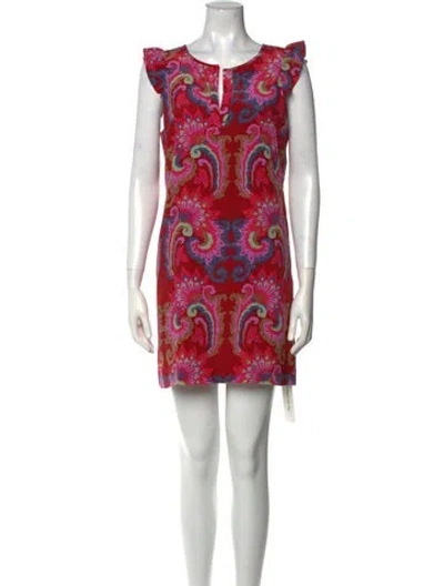 Pre-owned Tibi Silk Mini Dress In Red