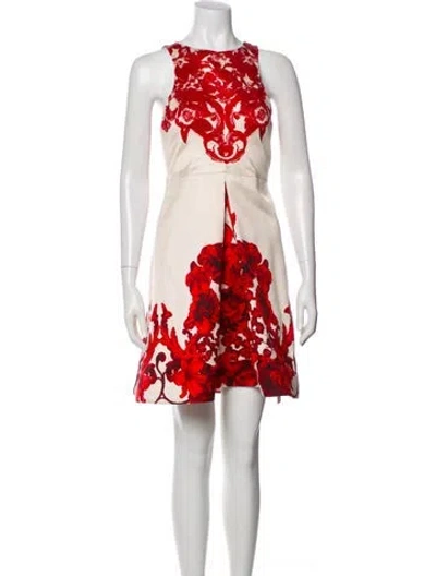 Pre-owned Tibi Silk Mini Dress In Red