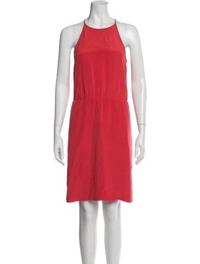 Pre-owned Tibi Silk Mini Dress In Red