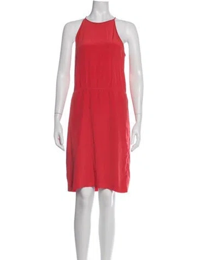Pre-owned Tibi Silk Mini Dress In Red
