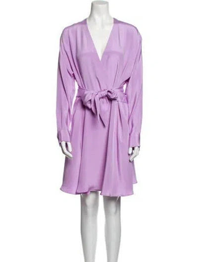 Pre-owned Tibi Silk Mini Dress W/ Tags In Purple