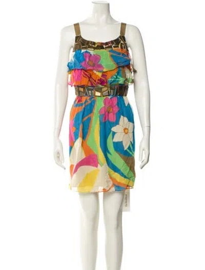 Pre-owned Tibi Silk Mini Dress In Yellow