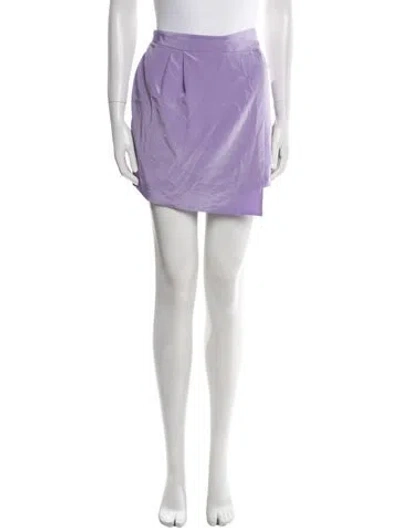 Pre-owned Tibi Silk Mini Shorts In Purple