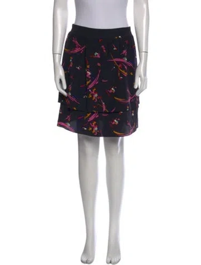 Pre-owned Tibi Silk Mini Skirt In Black