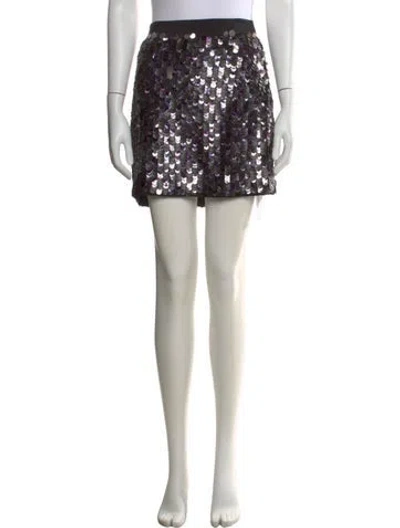 Pre-owned Tibi Silk Mini Skirt In Black
