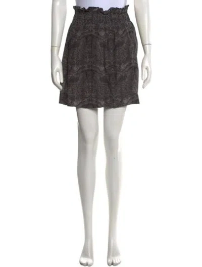 Pre-owned Tibi Silk Mini Skirt In Grey